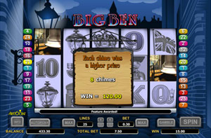 Win the Big Ben feature and win up to 500x bet